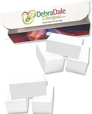 MADE IN USA – Debra Dale Designs 1,000 Pocket Blank White Index Cards (2"x3.5") – 110lb Exact Index with Storage Box – Classroom Study Flash Cards
