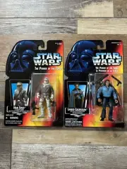Kenner Star Wars POTF Han Solo/Hoth Gear & Lando Calrissian Action Figures