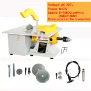 Jewelry Gemstone DIY Cutting Machine Multipurpose Mini Table Saw Bench Grinder