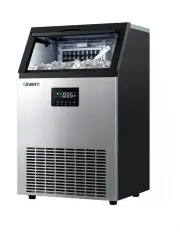[Devanti] Commercial Machine Ice Maker 45kg in Black and Silver
