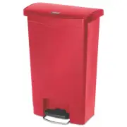 Rubbermaid Commercial Slim Jim Resin Step-On Container, Front Step Style, 13 gal