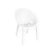 Tusk Living Arc White Cafe Chair