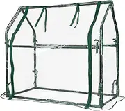 Gardzen Mini Greenhouse Heavy Duty Portable Green House, Clear Tent Indoor or Outdoor for Plants 36.2~''(L) x18.8~''(W) x33.3~''(H) GGH-R1