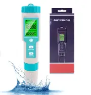 7 in 1 Digitally Ph/Temp/Ec/Salt/Tds/Sg/Orpp Water Testing,Pool Salt Tester Swim