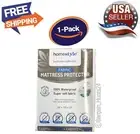 Twin Size Mattress Cover Fabric Waterproof Zipper Protector Against Bed Bugs