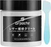 White Leather Repair Filler 3.38oz Leather Repair Kit for Leather Restorer Scratch, Cracks, Scuffed（only for filling）
