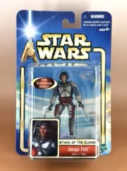 Star Wars Attack Of The Clones JANGO FETT Slave I Pilot figure Hasbro 2002