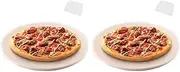 Binxind 2X Pizza Stone, Round Pizza Stone for Grill and Oven, Making Pizza, Steak,Thick Inch Cordierite Pizza Pan