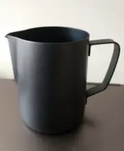 Milk Frothing Jug Black Coffee Latte Art Pitcher Mug Cup Frother Craft Stainless