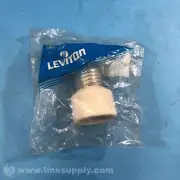 Leviton 001-02005 Glazed Porcelain Lamp Socket Adapter FNFP