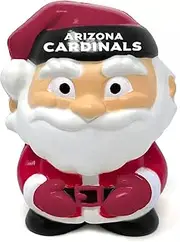 Party Animal NFL Jumbo Squeezymates Arizona Cardinals Santa Squeezy Figurine, Team Colors, 4" Tall
