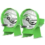 SOGA 2X Commercial Manual Vegetable Fruit Slicer Kitchen Cutter Machine Green