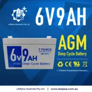 Brand New 6V 9AH 6volt 9.0ah AGM Lead Acid Battery Same Size as 6V 7Ah UPS APC