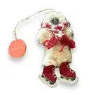 Yeti Ice Skating Ornament • Felt Forest Wood Mountain Mythical Snowman West Elm