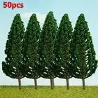 Enhance Your Model Scenery with Pack of 50 Model Plants Artificial Pine Trees