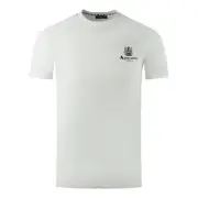 Aquascutum London Aldis Brand Logo On Chest White T-Shirt