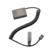 LP-E17 Dummy Battery + PD USB-C Cable for Canon & portable charger LP E17 DR-E18