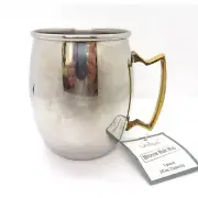 Moscow Mule Stainless Steel Double Wall Mug with Brass Handle 20 oz. NEW