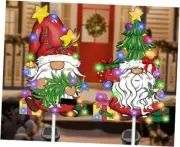 Decorations Outdoor, Solar Gnomes Garden Stake Lights, 41 Inches Christmas