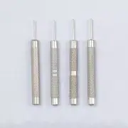 Iron Pin Punches Set with 4 Head Sizes for Watch Strap Bracelet Repair