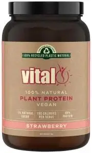 MARTIN & PLEASANCE VITAL Protein 100% Natural Plant Based (Pea Protein Isolate) Strawberry 1kg
