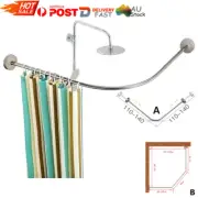 Curved Shower Curtain Rod Extendable Premium Curved Shower Rod Stainless Steel