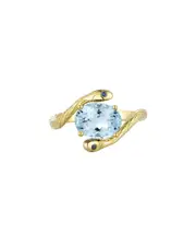 Kai Fine Jewelry 14K 1.82 ct. tw. Aquamarine; Sapphire Cocktail Ring