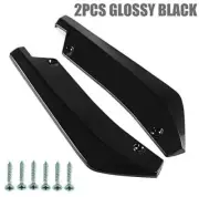 Car Rear Bumper Diffuser Side Fender Skirt Spoiler Lip Canard Protector - BLACK (for: Volkswagen)