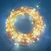 50' LED 200 WARM WHITE LIGHTS COPPER WIRE Napa Night Sky LIGHT STRAND CP201CP