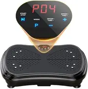 Generic Smart Vibration Plate - Featuring 5 Intelligent Programs and an Ultra-high Load-Bearing Capacity of 400 pounds. It's a New Choice for Fat Loss, Body Shaping and Home Health Care.