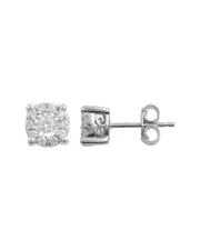 Silver 0.23 ct. tw. Lab-Grown Diamond Studs