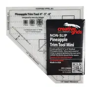 Creative Grids Pineapple Trim Tool Mini 4,5 or 6 Inch Blocks Ruler Quilting Craft