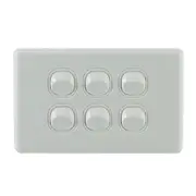 QCE 6 Gang Light Switch