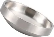 iplusmile Stainless Steel Korean Kimchi Dish Dual Layer Dipping Plate for Sauces Condiments for Home Restaurant Camping Picnics for Storing Seasonings Appetizers