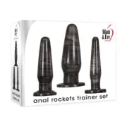 Introducing the Sensual Pleasures Anal Rockets Trainer Set - Model XR-3000: A Ga