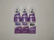 6 RIT PURPLE Fabric Dye - 8oz Liquid & 1 1/8oz Powder - Cotton Wool Nylon