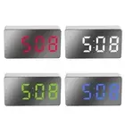 Mini Electronic Digital Alarm Clock Large Screen Car LED Mirror Travel Clock