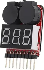 LIFKICH Battery Level Lipo Battery Tester Alarm Low Voltage Digital Voltage Checker Led Indicator