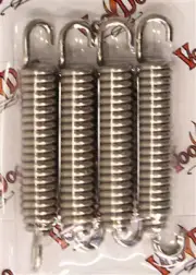 VOODOO Springs Set 2" x 10" x 63"/5.08mm x 25.4mm x 160.02mm CL63 (4 Pack)