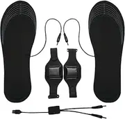 Electric Heated Insoles | USB Charging Electric Thermal Shoe Cuttable Inserts,Electric Thermal With 8000mah Lithium Battery And Battery Pouch Shoe Inserts, For Men And Women