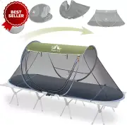 Pop-Up Mosquito Tent 1 Person w Bug Screen Net for Adults & Kids Fits Camping Co