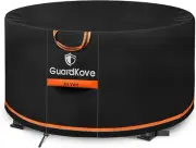 Fire Pit Cover round 44 Inch [2025 Upgraded 1000D Heavy Duty Fabric] for 41”- 44