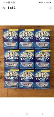Tampax Pearl Tampons Light Absorbency With Leakguard Protection 18 Tampons Lot 9