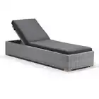NEW Breeze Outdoor Wicker Sun Lounge in Half Round Wicker | Patio Garden Daybed