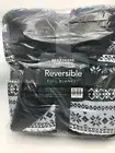 Berkshire Reversible Full Blanket - NAVY/SNOW FLAKES
