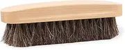 ROMISBABA 1PC Horsehair Shoe Brush with Handle Professional Boot Cleaning Tool for Home and Shop Sturdy Efficient Buffing and High Shine Finish Essential for Shoe Care