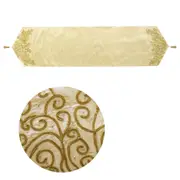 Embroidered Faux Silk Table Runner 33 x 135 cm