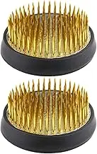 BESPORTBLE Round Flower Frog Ikebana Kenzan Kenzan Flower Studded Flower Arrangement Fixing Holders Flower Arrangement Frog Bases 2Pcs
