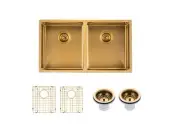 820x457x230*1.2mm Top/Undermount Double Bowls Kitchen 304 Stainless Steel Sink