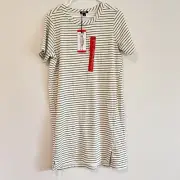 NWT Buffalo By David Bitton Striped Dress Palm Moss Stripe Women’s Sz M